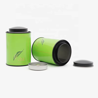 Vente en gros Emballage de thé hermétique cylindrique personnalisé Contenants d'emballage de poudre Matcha de qualité alimentaire Boîtes de conserve en métal en fer blanc