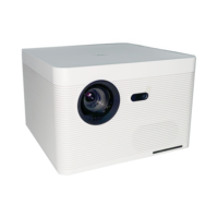 Mini projecteur 1100 ANSI Lumens HDR 10 avec autofocus IA et assistant vocal pour Full HD 1080P, son HIFI stéréo et compatible 3D pour home cinéma