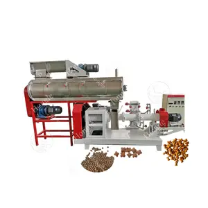 Floating Fish Feed Mill Pellet Food Extruder Machine pet pelletizing Chicken food feed processing machine pellet making