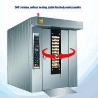 Nouveau four à convection rotatif automatique en acier inoxydable, four de boulangerie commercial de type chariot, haute productivité pour la production de pain à grande échelle