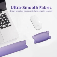 Ensemble de tapis de souris ergonomique avec repose-poignets en mousse à mémoire de forme et gel de silicone, motif dessin animé, design mignon, pour bureau, en stock