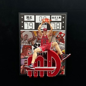 ฟิกเกอร์อนิเมะ3D ซากุรากิฮานามิจิ30*40ซม. 3D สแลมดังก์ติดผนังห้องนอนห้องเด็กใช้แขวนตกแต่งบ้าน - Product Image 3