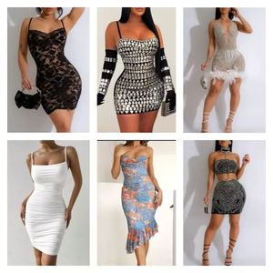 Ropa Usada de Mujer al por Mayor de Alta Calidad, Pacas Mixtas Nuevas de Proveedor, Estilo Aleatorio, Envío de Vestidos Usados - Product Image 3