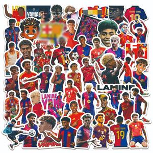 50 autocollants de joueurs de football, super stars <span class=keywords><strong>du</strong></span> football, Lamine Yamal - Product Image 1