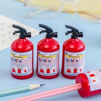 Taille-crayon créatif en plastique en forme d'extincteur, à trou unique, pour enfants, étudiants, bureau, école, 7x3cm