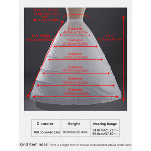 <span class=keywords><strong>Abito</strong></span> da sposa <span class=keywords><strong>lungo</strong></span> sei cerchi in acciaio <span class=keywords><strong>sottoveste</strong></span> da sposa <span class=keywords><strong>abito</strong></span> da donna trambusto sottogonna - Product Image 6