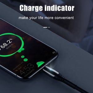 Di fascia alta A10L 3A 1M tessuto treccia cavo dati luce LED tipo C ricarica rapida Micro USB per <span class=keywords><strong>computer</strong></span> Samsung auricolari in rame puro - Product Image 4