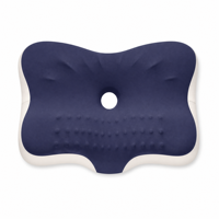Oreiller cervical de luxe personnalisé en mousse à mémoire de forme, design ergonomique papillon, contour ergonomique, housse lavable, pour dormeurs latéraux, soulagement des douleurs cervicales et dorsales