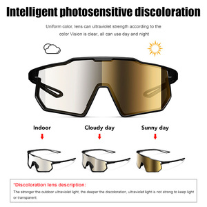 Occhiali da sole sportivi personalizzati del produttore con lenti fotocromatiche polarizzate per ciclismo, pickleball, corsa, pesca e sicurezza (da uomo) - Product Image 2