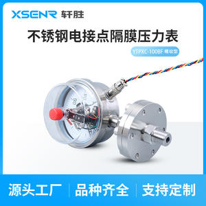 Manómetro de diafragma de acero inoxidable Ytpxc100bf, 100 mm, nivel 1.6, conexión roscada, contacto magnético para uso industrial - Product Image 5