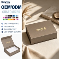 Boîte cadeau rigide magnétique pliable OEM ODM d'usine, logo personnalisé estampé à chaud or, papier mat spécial, emballage de luxe pour marque