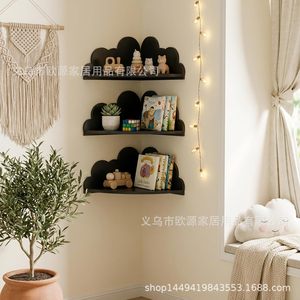 OY-PVC Cloud <b>Shelf</b> <b>Wall</b> <b>Mounted</b> Corner Storage <b>Shelf</b> For Children's Room Bookshelf Living Room Decorative Figurine Rack - Product Image 3