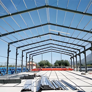 Sẵn sàng làm 1000 mét vuông đúc sẵn Kết Cấu Thép nhà kho xây dựng loại ánh sáng q355 lớp nhôm hội thảo DIN - Product Image 4