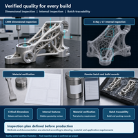 Support d'effector robotique personnalisé en titane, service d'impression 3D métallique SLM, prototype d'outilage industriel à topologie optimisée