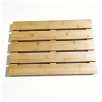 Tapis de bain en bambou massif, tapis de sol en bois naturel pour salle de bain, douche, spa et maison, tapis de sol à lattes antidérapant