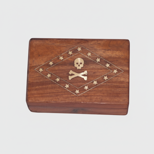 กล่องไม้ขนาดเล็กทำด้วยมือสไตล์โบราณพร้อมกล่องใส่เงินทำจากทองเหลืองสำหรับตกแต่งบ้านพร้อมป้ายติดผนังธีมบ้าน - Product Image 1