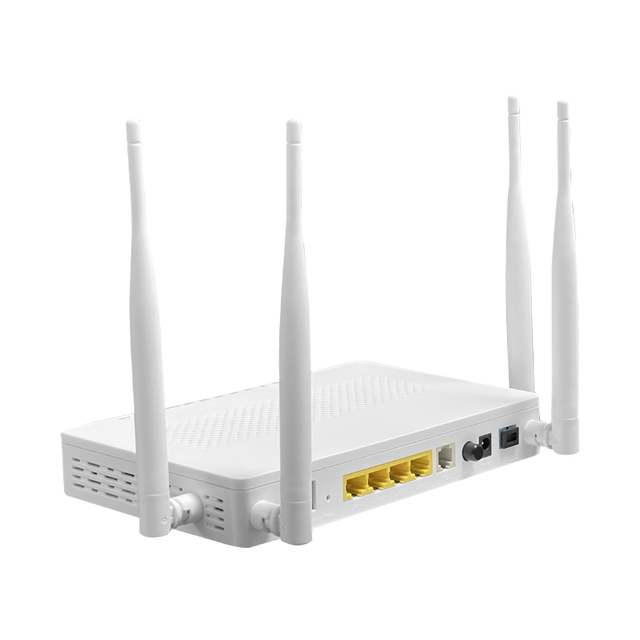 FTTH IP WiFi Modem 1GE+3FE+1POTS+2USB VOIP 2.4G & 5G Dual Band ONU Epon GPon ONT