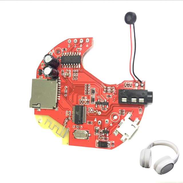 Wireless Headset Stereo Headphone noise cancelling over ear wireless headphones touch control pcb