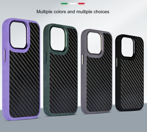 Funda de Teléfono Wintop de Lujo, 100% Fibra de Carbono, Resistente <span class=keywords><strong>a</strong></span> Impactos y con Diseño Magnético en Relieve, Personalizable, para 16, 17 <span class=keywords><strong>Plus</strong></span> y Pro Max - Product Image 6