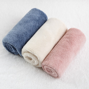 Serviettes pour bébé Jiemeirui 34x38 cm en microfibre corail, absorbantes, pour nourrissons et tout-petits - Product Image 1