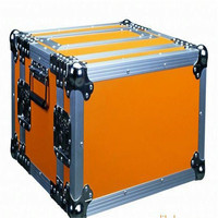 Étui de vol de poste de travail en aluminium à coque dure ignifuge pratique et durable avec serrures