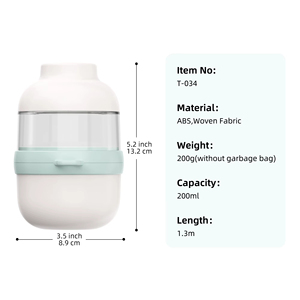 Botella de Agua Portátil para Perros Huyo, con Correa Manos Libres, Accesorios para Pasear Perros Todo en Uno, Diseño Retráctil, Tazón de Agua - Product Image 2