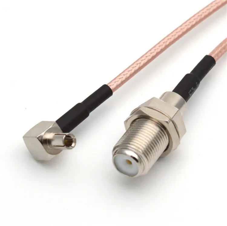 Coaxial RF adapter F female connector TS9 angle male RG316 cable accept customization