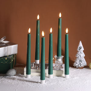 Bougie conique à <span class=keywords><strong>LED</strong></span> alimentée par batterie de Mermei <span class=keywords><strong>avec</strong></span> <span class=keywords><strong>télécommande</strong></span>, <span class=keywords><strong>cire</strong></span> de paraffine faite à la main pour les fêtes - Product Image 5