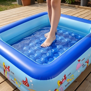 Piscina Inflable Rectangular para Niños, de PVC, Resistente y Ecológica, Ligera y Portátil para el Hogar, Marca Marazual - Product Image 6