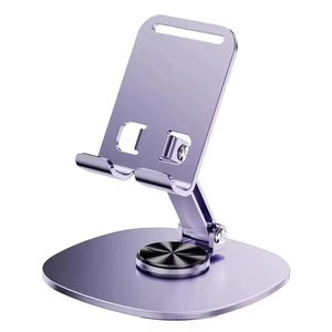 Soporte Giratorio para Teléfono de Aleación de Aluminio, Ajustable y Plegable, para Tablero de Instrumentos y Escritorio, Compatible con iPad y Móviles, Ideal para Grabación de Video - Product Image 1