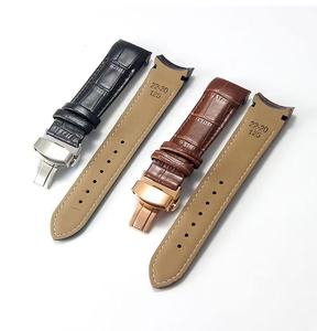 Bracelet de <span class=keywords><strong>montre</strong></span> classique en cuir de vache courbé avec fermoir papillon, adapté au bracelet Tissott 1853 fait à la main T035627/T035617/T035407/T035410A - Product Image 3
