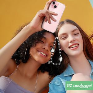 Chaîne de téléphone en perles acryliques œil de mauvais œil, sangle de téléphone, <span class=keywords><strong>pingouin</strong></span>, renard, <span class=keywords><strong>pizza</strong></span>, pendentif en silicone personnalisé, charme de téléphone mignon pour étui de téléphone - Product Image 4