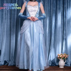 ชุดคอสเพลย์ฮาโลวีน HESPER ชุดจั๊มสูทเจ้าหญิงเอคโค่ ชุดคอสเพลย์ฮาโลวีนสำหรับผู้ใหญ่ ชุดเดรสผ้าฝ้ายสีขาวสโนว์ไวท์สำหรับเล่นบทบาทสมมติ - Product Image 3