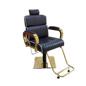 Qumeng Retro High-end Reclining Lift <b>Rotating</b> Men's Barber <b>Chair</b> Shaving Salon <b>Chair</b> - Product Image 5