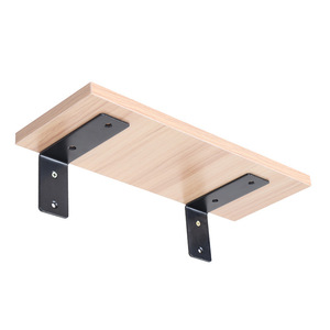 Support d'étagère en acier inoxydable Tuoyagu en forme de L, épaisseur 3 mm, support durable pour montage mural, étagère de rangement - Product Image 4