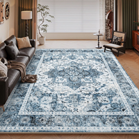 Tapis de salon, couverture complète de chambre à coucher, tapis pour canapé et table basse, résistant à la saleté, antidérapant, tapis en fausse fourrure lavable