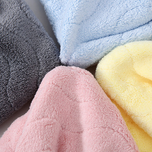 Coral Fleece Bath <b>Towel</b> Solid Color Rectangle 300g 400g <b>Quick</b> Dry Home Use - Product Image 2