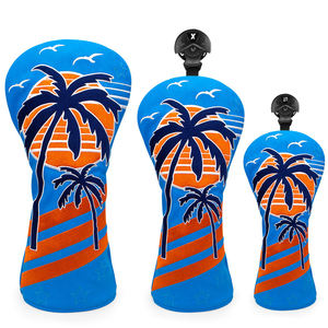 Échantillon Gratuit : Housse de Tête de Golf avec Bande Élastique et Broderie de Logo – Ensemble de Housses pour Driver, Fairway et UT - Product Image 1