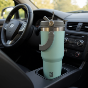 Gobelet isotherme Esp Car 750 ml en acier inoxydable, tasse de voyage portable avec poignée - Product Image 3