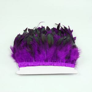 Borla de plumas de gallo degradado para fiesta de Navidad, <span class=keywords><strong>cena</strong></span> de Nochevieja, accesorios de ropa de aniversario de boda - Product Image 6