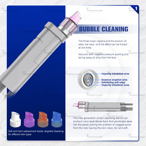 Đa-Chức Năng Chăm Sóc Da Thiết Bị Với Bong Bóng Làm Sạch Hút Chân Không Hút Và Nano Bọt Cho Sâu Lỗ Chân Lông Làm Sạch Khuôn Mặt Sạch Hơn Salon - Product Image 3