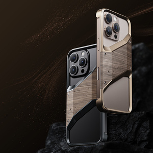 Étui de téléphone portable Boneruy M12 Premium Fun en alliage d'aluminium et bois massif magnétique portable pour téléphone 16 <span class=keywords><strong>Pro</strong></span> <span class=keywords><strong>Max</strong></span> - Product Image 6