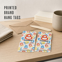 Étiquettes et emballages en papier écologiques personnalisés pour l'affichage de vêtements, chaussettes et chaussures avec logo imprimé