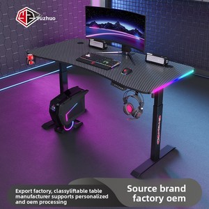 Прямой поставщик: Прямоугольные умные электрические игровые столы с регулировкой высоты и RGB-подсветкой, функциональность для трансграничной торговли - Product Image 5