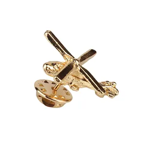 Factory Wholesale Manufacturers China Custom Logo Metal Soft Enamel Lapel Pin Custom Enamel Helicopter Pin