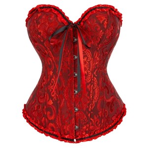 Corsetto Modellante Donna 2026 Hot Selling: Top Bustier in Pizzo con Fiocco, Vestibilità Slim, Effetto Snellente e Stecche a Lisca di Pesce - Product Image 4