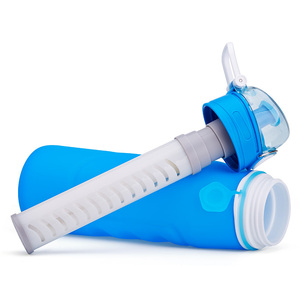 <span class=keywords><strong>Bouteille</strong></span> d'eau pliée pliable en gros Filtre à eau de gymnastique Pichets Bouteilles <span class=keywords><strong>Bouteille</strong></span> de filtre à eau - Product Image 4