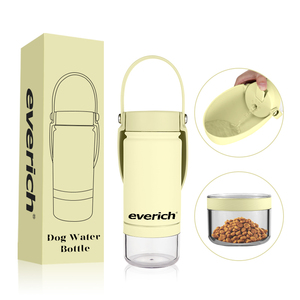 Bouteille d'eau pour chien <span class=keywords><strong>en</strong></span> acier inoxydable sans BPA 2 <span class=keywords><strong>ine</strong></span> 1 bouteille d'eau portable pour chien et récipient à nourriture - Product Image 3
