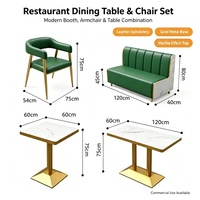 Sitzgruppe Modernes Minimalistisches Massivholz Steinplatten-Tisch Stuhl-Kombination Anpassbare Restaurant-Möbel