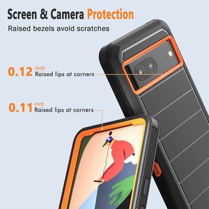 Etuis de téléphone portable pour <span class=keywords><strong>Google</strong></span> <span class=keywords><strong>Pixel</strong></span> 10 9 8 7 <span class=keywords><strong>Pro</strong></span> XL 6A <span class=keywords><strong>6</strong></span> <span class=keywords><strong>Etui</strong></span> Defender Clip de ceinture Combo Holster Antichoc Heavy Duty Smart Cover - Product Image 4